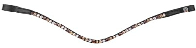WALDHAUSEN Stirnband X-Line Glam, schwarz, braun/Gold/beige/Silber, PON