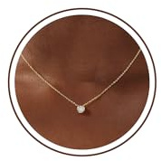 TINGN Kette Gold Farbe Damen 14K Vergoldet Halskette Damen Zarte CZ Anhänger Cubic Zirkonia Choker Ketten Wasserfest Charm Statement Kette Modeschmuck Geschenke