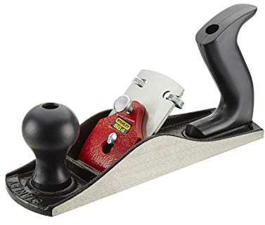 Stanley Putzhobel (245 mm Eisenlänge, 50 mm Eisenbreite, einfache Eiseneinstellung, glatte Sohle und Seiten) 1-12-034