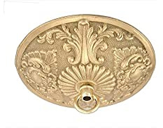 B&P Lamp Victorian Cast Brass Ceiling Light Canopy Plate
