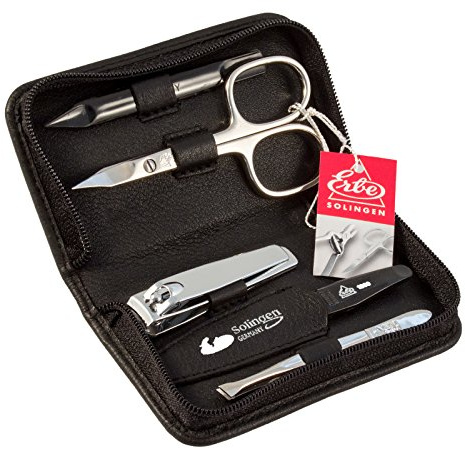 Becker Manicure Erbe Manicure Etuis Reißverschluss-Etui Lollipop 5-teilig Schwarz 1 Stk.