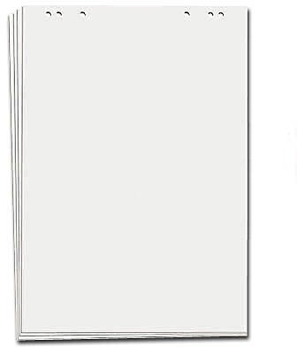 5 Stück Flip-Chart-Block blanko 67,5 x 98,0 cm / 80 g/m²