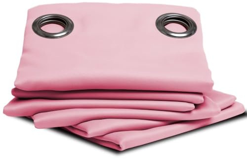 Moondream LumenControl™ Tenda Oscurante | Protezione da Luce+Sole | Fabbricato in UE | Occhiello | Rosa MC53 | 140L x 260A cm