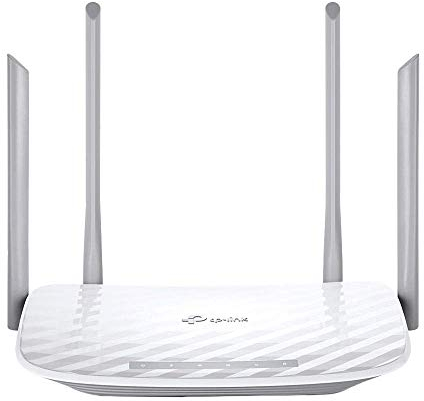 TP-Link Archer C5 AC1200 Dualband Gigabit WLAN Router (867Mbit/s (5GHz) + 450Mbit/s (2,4GHz), 4 Gigabit LAN Ports, 2 USB 2.0, Print/Media/FTP Server, APP Steuerung) weiß
