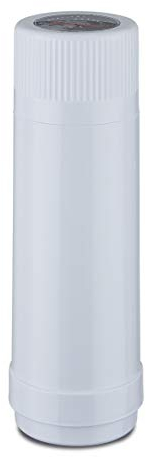 ROTPUNKT Isolierflasche 40 MAX I für heiße u. kalte Getränke I langanhaltender Geschmack - Glaseinsatz I 24 Std heiß 36 Std kalt I BPA frei (Polar, 0,75 l)