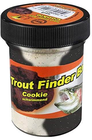 FTM TFT Trout Finder Bait Cookie Glitter Paste 50g Schwarz Weiß Schwimmend 7323027 Forellenteig Paste Forellenpaste Teig Forellenangeln