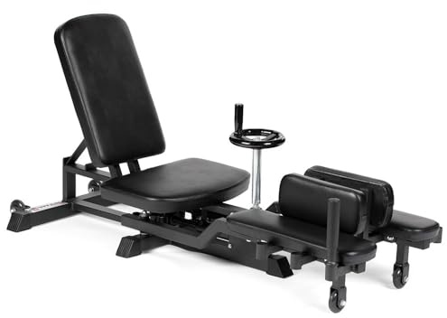 Titan Fitness Leg Stretcher Machine, Up to 180 Degree Leg Split Flexibility Training, Rated 330 LB Capacity, Adduction Leg Stretching Machine, Stretch Equipment for Flexibility and Hip Mobility