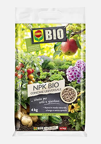 COMPO NPK organic universal fertilizer for garden and garden plants, from pot and whole earth, 4 kg
