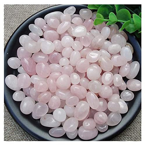 GIVBRO Galets décoratifs en granules de gravier de rivière, mini pierres pour décoration de paysage, jardin, aquarium, rose – 500 g