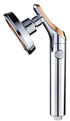 SXOPU Duschkopf Badezimmer Drehbarer Hochdruck Wassersparender Handbrause Einstellbarer Stoppknopf Wasser Regen Duschköpfe Dusche (Farbe: Silber)