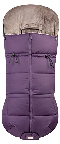 AGACAS Stroller Footmuff - Universal Winter Thicken Bunting Sleeping Bag, Water Repellent Cover, Shearing Blanket, Fits All Pushchair/Pram/Car Seats with Warm Hand Gloves/Warmmuffs - Lavender