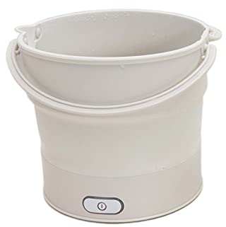 NEWCES Pentola for zuppa Dormitorio Piccoli elettrodomestici Piccola pentola Calda Pentola elettrica for Esterni all-in-One Mini fornello Elettrico Pieghevole Multifunzionale in Gel di silice