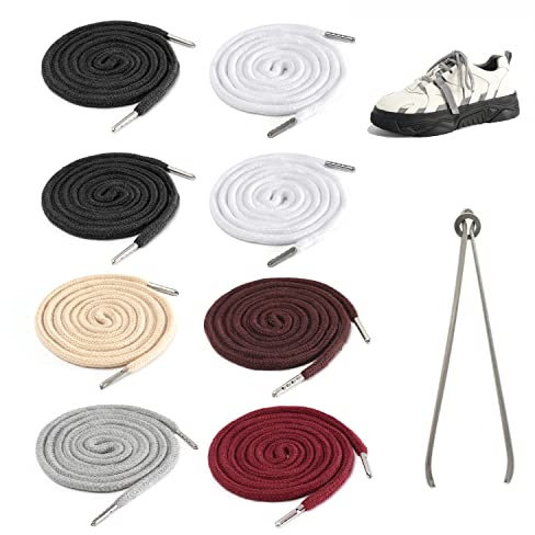 8 Kordeln, mehrseitig, Ersatzseil, Universal, geeignet für Sporthosen, Kapuzenpullover, Jacken, Sportschuhe, mit 1 Einfädler