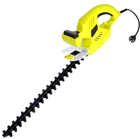 Tagliasiepi Elettrico 600 Watt, 55cm Lama con Coprilama, per Siepi, Spessore di Taglio: 14 mm, Maniglia Girevole, per Rifilatura in Parco, Giardino, Prato Leggero e Paesaggistica del Giardino