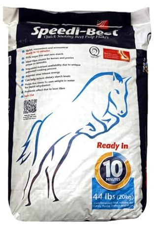 British Horse Feeds Speedi-Beet Feed - 44 Pounds 95% Sugar Free & Low Starch Horse Treats - Beet Pulp - Best Weight Gain Supplement - Treats for Horses Prone to Laminitis