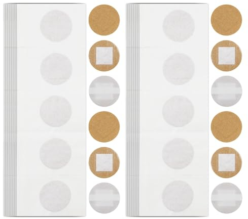 200pcs Small Round Plasters 1 Inch Skin Color Stretch Fabric Spot Plasters for Small Wound,Care First Aids