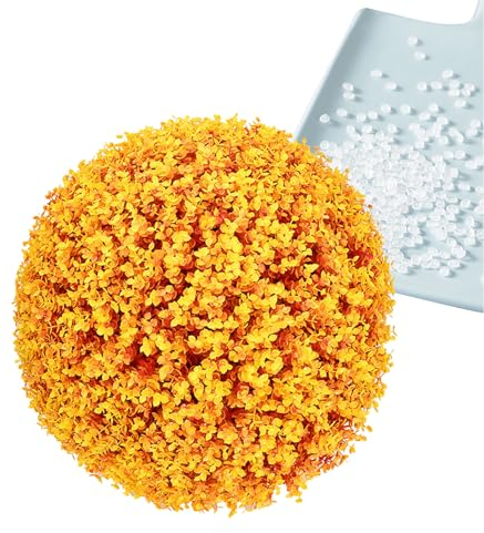 ATYUJKB Dekorativer Grasball Buchsbaumkugel Künstlich 40cm, Künstliche Pflanzendekoration Grasbälle Gras pflanzenkugel, Simulierter Dekorativer Grasball Formschnittkugel