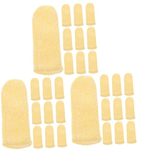 FRCOLOR 3sets Cut Resistant Finger Thumb for Kitchen Gardening Safety Gloves Full Elastic Fit 10pcs*3