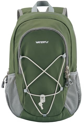 Waterfly Small Hiking Backpack 12L: Mini Lightweight Sport Rucksack with Chest Strap Daypack Compact Day Bag for Outdoor Travel Walking Camping Cycling Climbing Women Men Teenagers