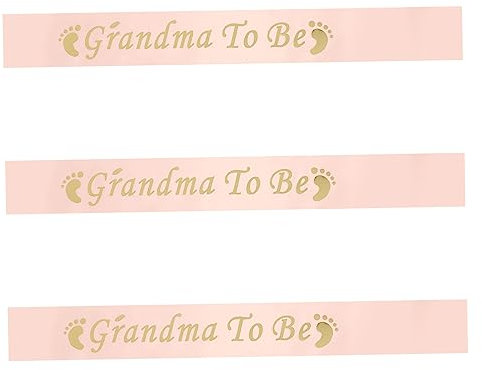 OFFSCH 3stücke Teiliges Schulterband Für Geburtstagsfeiern Satin Schärpen Partyzubehör Für Grandma to Be Feierlichkeiten Bequem Und Stilvoll