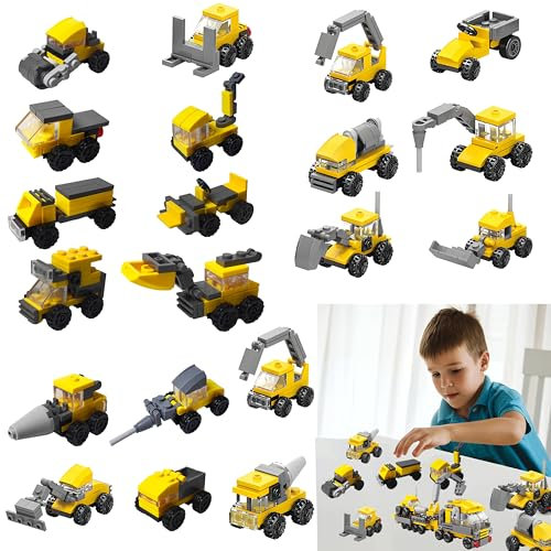 LTHOENG Bausteine Mitgebsel Kindergeburtstag Gastgeschenke, 20 Pack Mini Bausteine Konstruktionsspielzeug,Party Geburtstag Deko,Adventskalender Halloween Kinder Junge Mädchen Party Pinata Geschenk ﻿