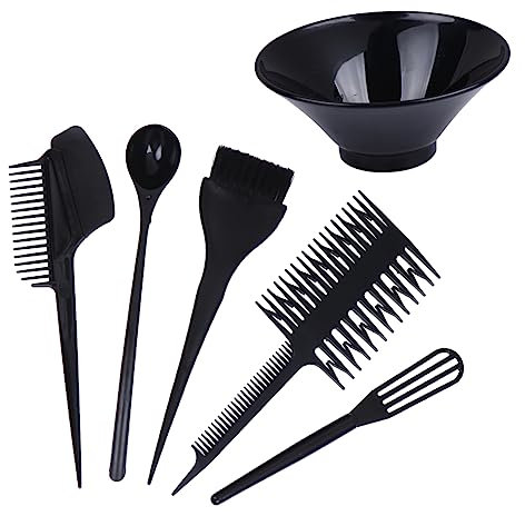 VINTORKY 1satz Haarfärbe Praktischen Accessoires Für Zuhause Schwarz Enthält Schalen Pinsel Löffel Und Rührer Für Einfaches Färben