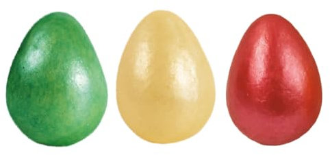 Chocolate surtidos huevos colores 3d 35x26mm 40 unidades