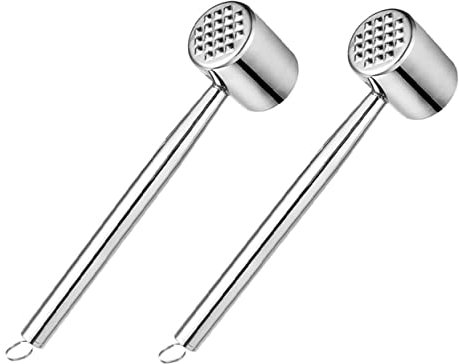 HOLIDYOYO 2piezas Inoxidable para Ablandar Herramienta De Cocina para Filetes Pollo y De Limpiar y Usar