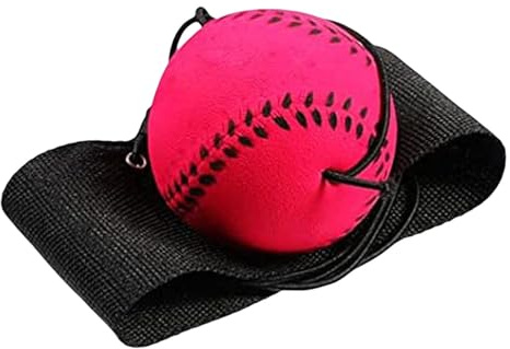 Bounce Ball mit Schnur, 6cm Handgelenk Return Ball, Basketball/Baseball/Tennis/Fußball an der Schnur, Gummi Springballs Reboundball für Kinder Erwachsene ältere Menschen zum Trainieren Spielen
