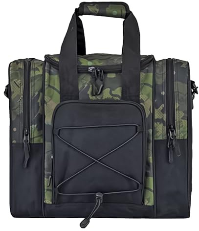Sportliche Bowlingtasche – 1 Ball Tragetasche Mit Schuhfach, Verstellbarem Gurt | Robuste Und Leichte Tasche Mit Gepolstertem Innenraum Für Bowlingkugel, Perfekt Für Freizeitspieler Profis, Damen Herr