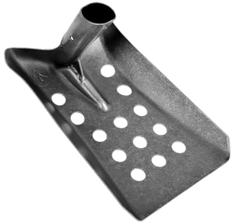 Pala di drenaggio in acciaio al manganese resistente con manico ergonomico, efficiente fogna, drenaggio da giardino, pala per la pulizia, design a rete