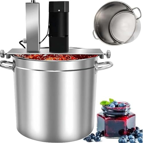 EXSHUING Mezclador De Salsas, Mezclador De Pasta De Chocolate De Acero Inoxidable Con Mezc-lador De 360°, Olla De 30-60 Cm De Diámetro, Capacidad De 20 L A 145 L, Ideal Para Restaurantes(30cm/20L)