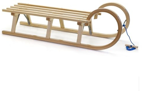 Hörnerschlitten 120 cm Schlitten Holz