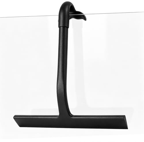Limpiacristales de Ducha de Silicona, Diseño Elegante en Negro
