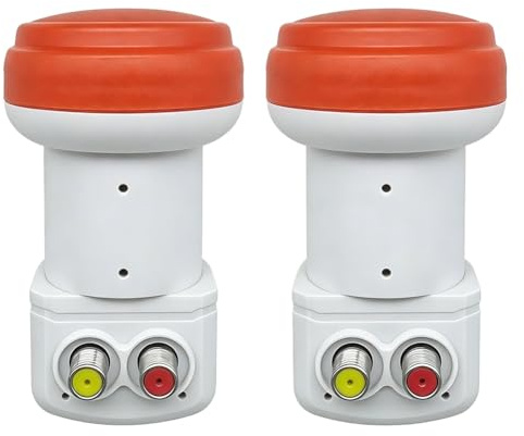 NONDK 2 Piezas LNB de Salida Dual KU-Band SR-3602ACE Amplificador de Bajo Ruido Universal de Banda K Alimentado Doblemente