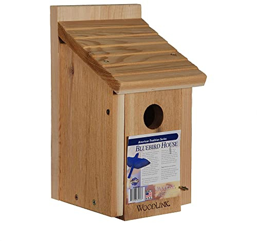 Woodlink Wooden Bluebird House - Model BB1 7.5 x 7.25 x 13