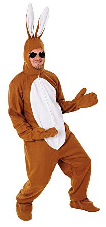 Sven Wilke/Fa. Feuerwerk-Planet Hase braun offen Kostüm Einheitsgrösse M-L-XL-XXL-XXXL Ostern Karneval Junggesellenabschied Mann Frau Erwachsene