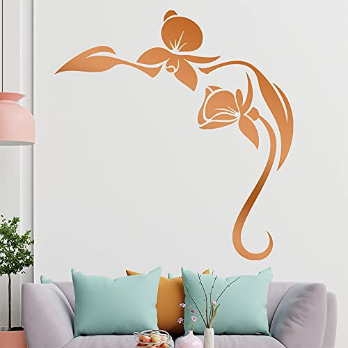 Orchidée Sticker mural en 6 tailles - Décoration murale - Pour cuisine, salon, chambre à coucher, salle de bain