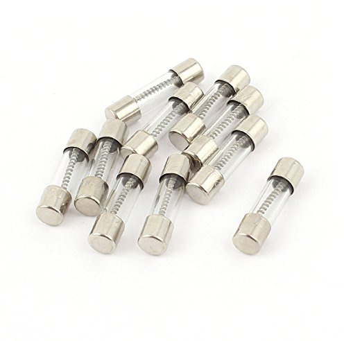 sourcing map 10Stk 250V 20A 20Amp Langsamer Schlag Glassicherungen Rohre 5mm x 20mm