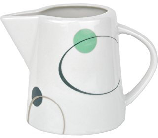 Van Well Pot à lait Corona en porcelaine blanche avec décor 22 cl