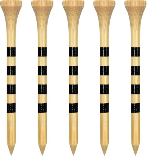 Zivisk Tee Golf Legno 83mm, 100 Pezzida Tee da Golf in bambù (Colore Naturale)