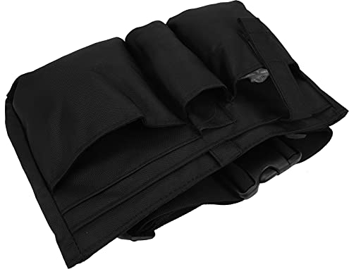 Dpofirs Gürteltasche mit Mehreren Taschen, Gürteltasche mit Mehreren Taschen für Kellner, 900D PVC-Material, bietet Platz für Bleistift, Handy, Geld und Tablet