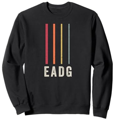 EADG - Basso a 4 corde, stile retrò vintage Felpa
