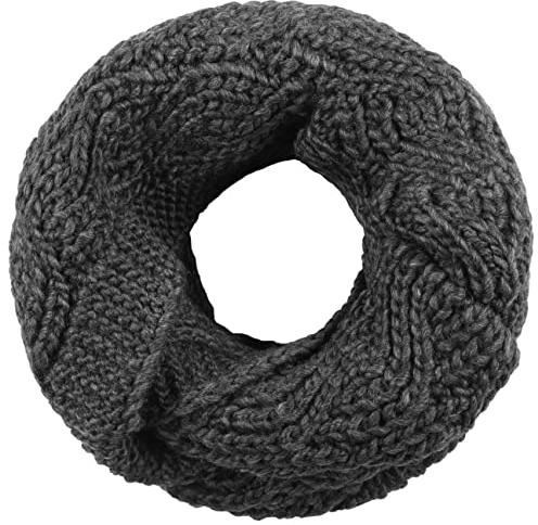 Seeberger Javina Loopschal Strickschal Winterschal Schlauchschal Damenschal Damen - Winter Herbst-Winter - One Size anthrazit