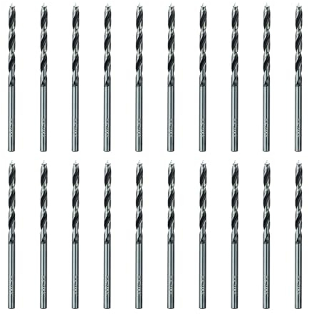 SALI 20 Stück Holzbohrer-Set 3mm Karbonstahl Holzbohrer-Set für Hartholz, Sperrholz, Kunststoff runde Löcher in allen Arten von Holz, perfekt für DIY-Holzbearbeitung, Schnitzen, Gravieren und Bohren