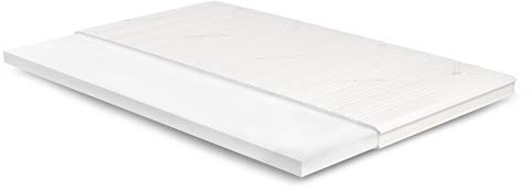 Meisterschlaf Kaltschaum Topper 140x190 cm – Höhe 7cm – RG45 – Oeko-TEX® Standard 100 – Tencel™ Lyocell Doppeltuch-Bezug waschbar – für Matratze, Boxspringbett, Sofa – Made in Germany