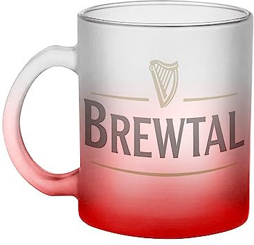 Fabulous Mug en Verre Rouge - Brewtal Bière Brune Bar Stout Irlande