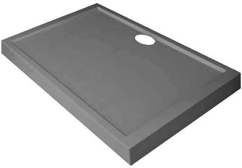 Novellini Olympic Piatto Doccia Alto Dimensione 90x70 Altezza 11,5 cm Colore Grigio Forma Rettangolare Installazione Appoggio Pavimento Superficie Liscia Materiale Acrilico