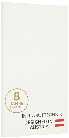 heatness Infrarotheizung Glas Keramik Wand XL – 800 Watt Wandheizung Energiesparend, Infrarotheizung zur Wandmontage, 60 x 120 x 2,5 cm für bis zu 15 m²