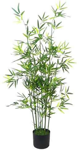 Künstlicher Bambus im Topf Bambusgras Lemongras Kunstpflanze Pflanzen Grünpflanze Kunstbaum Baum Zimmerpflanzen Bambuspflanze Bambusbaum Busch Strauch Bambusgras Lemongras Asiatische Gräser Sträuche